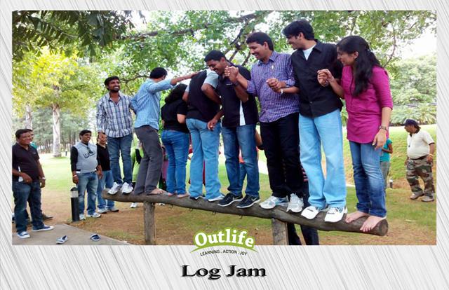 Log Jam team building activity