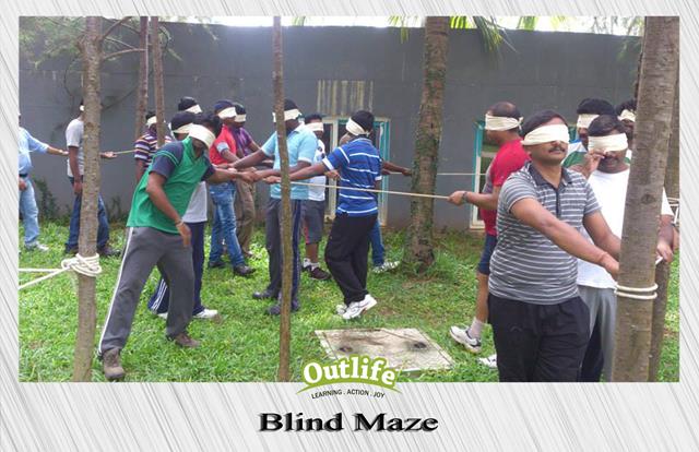 Blind Maze Team Building