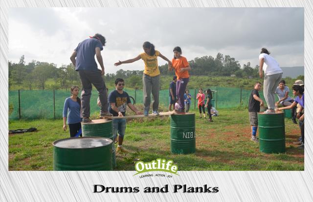 Drums and Planks Team Activity