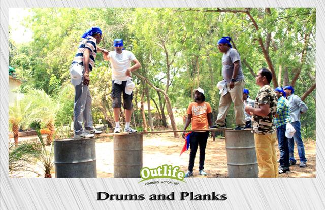Drums and Planks Team Building Activity