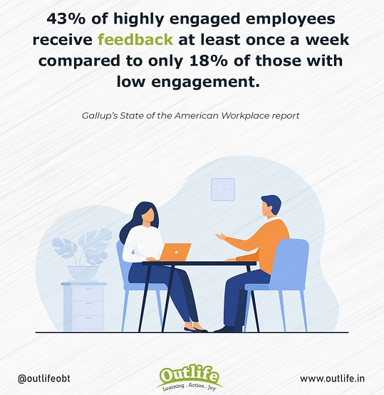 Feedback helps employee engagement