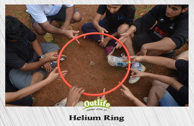 Helium ring team building activity 