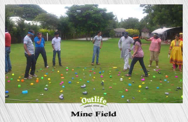 Minefield Team Building Game