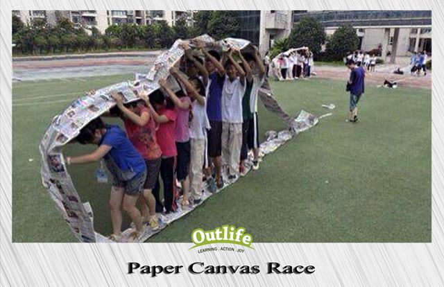 Paper Canvas Race Activity