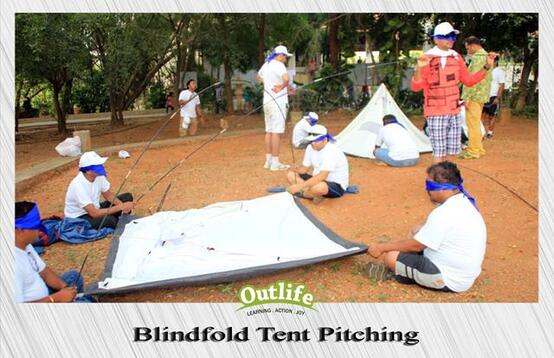 Behavioral Skills Training - Blind Fold Tent Pitching