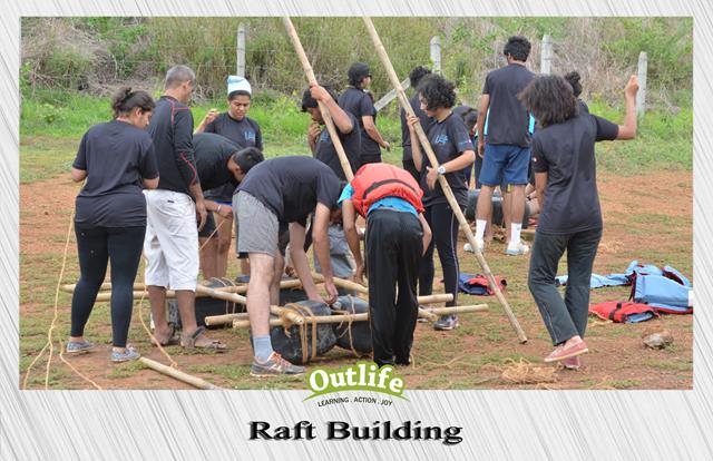 Raft Building team Activity