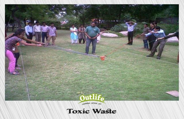 Toxic Waste is a team building activity for problem solving