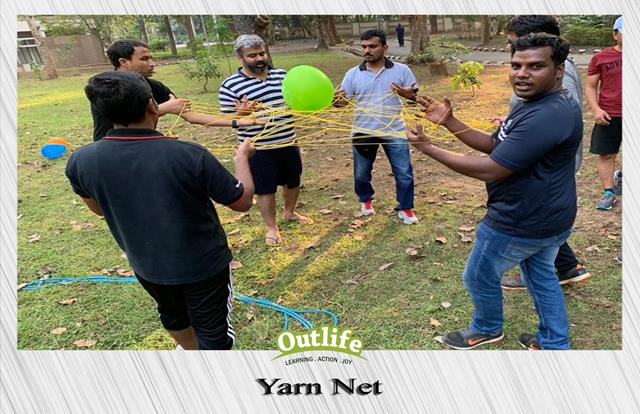 Yarn Net team building activity